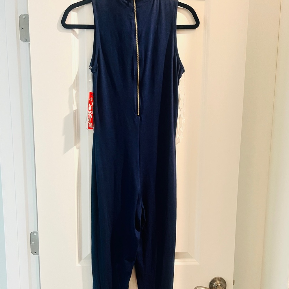 Navy blue jumpsuit